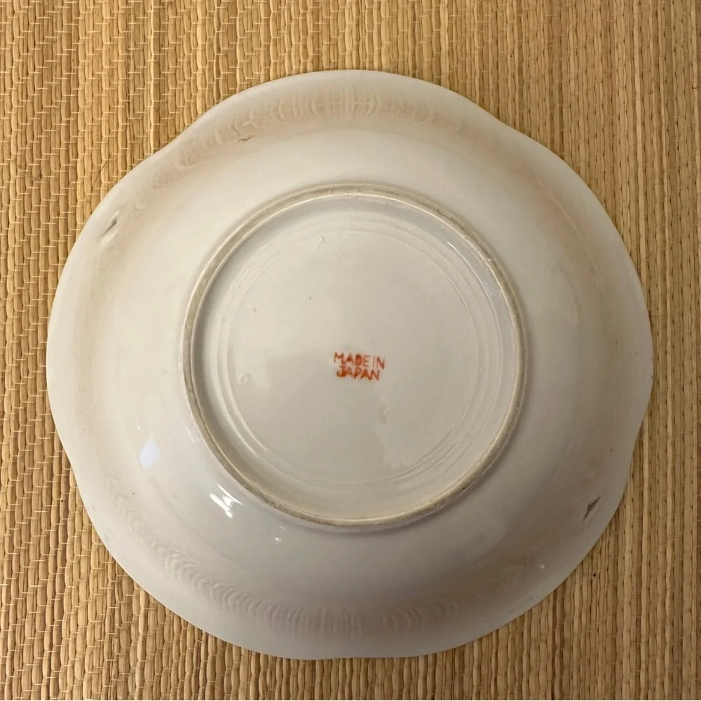 Noritake Lusterware Bowl Birds Flowers Japan Vintage